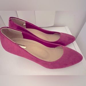 Wine color low heels (size 36-36.5)
